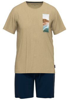 Tom Tailor Heren Shortama Zand 71436-4012-521 | 32787