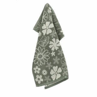 Bunzlau Castle Keukendoek Flowerbed Dark Green 6377-G | 32894