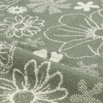 Bunzlau Castle Keukendoek Flowerbed Dark Green 6377-G | 32894