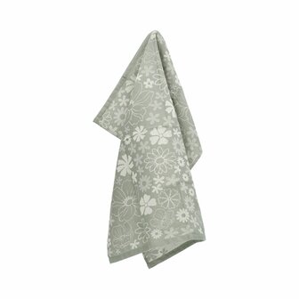 Bunzlau Castle Theedoek Flowerbed Dark Green 6378-G | 32894