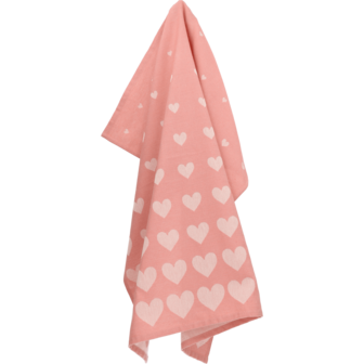 Bunzlau Castle Theedoek Hearts Pink 5448 | 33108