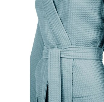 Linolux Badjas Waffle Pique Mineral Blue BJ099 | 33027