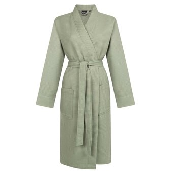 Linolux Badjas Waffle Pique Dark Green BJ099 | 33028