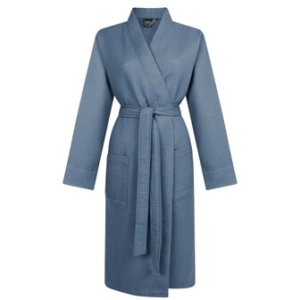 Linolux Badjas Waffle Pique Dark Blue BJ099 | 33029