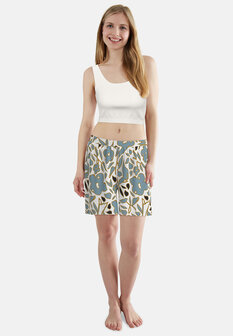 Tom Tailor Dames Short Allover Print White 64201-6085-125 | 33381