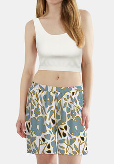 Tom Tailor Dames Short Allover Print White 64201-6085-125 | 33381