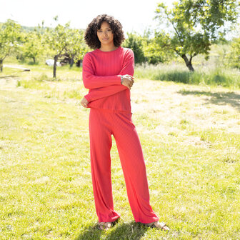 Like It! Dames Lounge Broek Watermelon 6189-265-541 | 33231