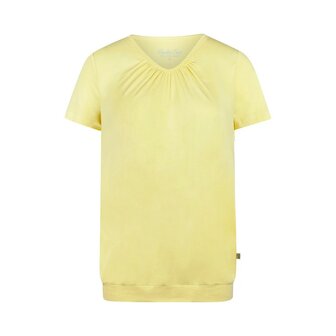 Charlie Choe Dames T-Shirt Boxy Light Yellow N59114-38 | 33333
