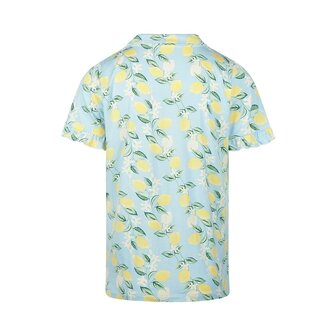 Charlie Choe Dames Ruffle Shirt Light Blue N59117-38 | 33332