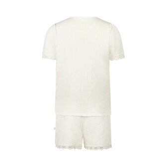 Charlie Choe Dames Muslin Short Set White N59137-38 | 33337