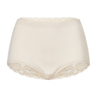 Ten Cate Women Secrets High Waist Brief Lace Back Shiny Almond 31758-6235 | 33484