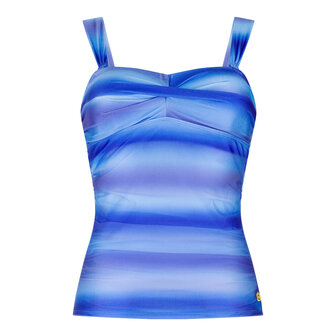 Ten Cate Beach Tankini Twisted Padded Faded Blues 60663-60665_2204 | 33367