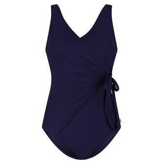 Ten Cate Badpak V-Neck Padded Ink Blue 60672-1640 | 33357