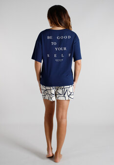 Tom Tailor Dames Shortama Dark Blue 60424-6085-515 | 33559