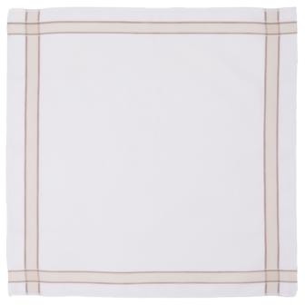 Tiseco Heren Zakdoeken 6P Taupe 7020 | 33457