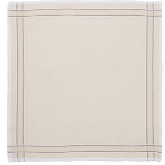 Tiseco Heren Zakdoeken 6P Taupe 7030 | 33458