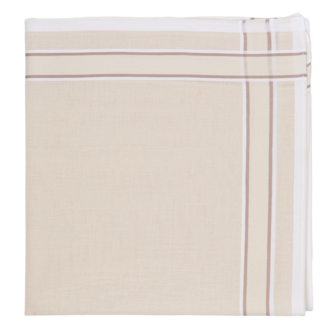 Tiseco Heren Zakdoeken 6P Taupe 7030 | 33458
