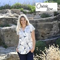 Ch&eacute;rie L&iacute;ne Pyjama Champagner Dark Blue 6271204-130 | 33656