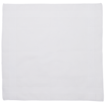 Tiseco Heren Zakdoeken 6P White 7010 | 33453