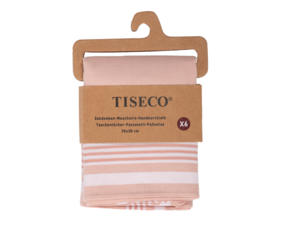 Dames Zakdoeken 6P Rose 7130 | 33444
