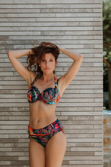 Mila 4-Ways Bikini Navy Orange N59224-23BC | 33417