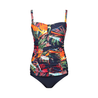 Mila Tankini Navy Orange N59223-23 | 33420