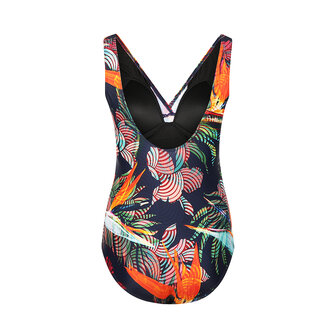 Mila Powernet Badpak Navy Orange N59222-23 | 33422