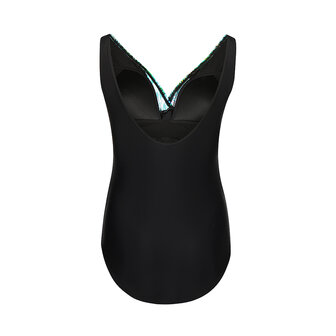 Mila Powernet Badpak Black Aqua Green N59213-23 | 33436