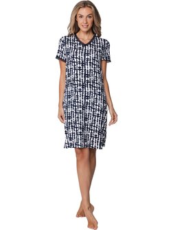 Pastunette Dames Nachthemd Dark Blue Korte Mouw  111261-226-1 | 33576
