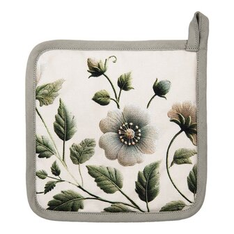 Clayre &amp; Eef Pannenlap Flower Green GTB45| 33540