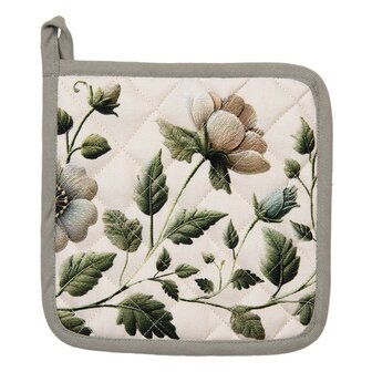 Clayre &amp; Eef Pannenlap Flower Green GTB45| 33540