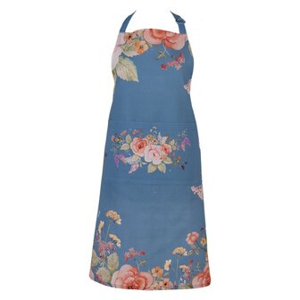 Clayre &amp; Eef Keukenschort Flowers Blue FFA41BL| 33544