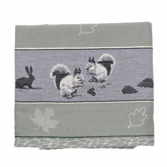 Bunzlau Castle Theedoek Forest Animals Dark Green 6429 | 33374