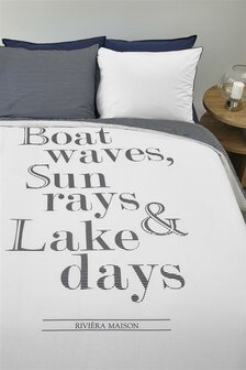 Rivi&egrave;ra Maison Dekbedovertrek Lake Days Navy 33755