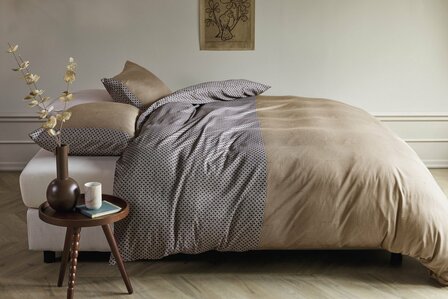 Beddinghouse Dekbedovertrek Anani Taupe | 33771