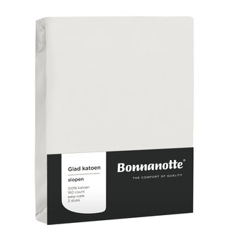 Bonnanotte Kussensloop katoen 2-Pack Offwhite | 33682