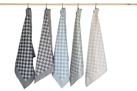 Jorzolino Theedoek Kleine Ruit Grey TDJOR002 GR | 33819