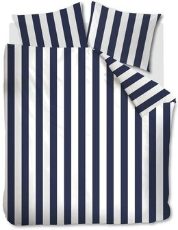 VT Wonen Dekbedovertrek Vertical Stripe Navy | 33908