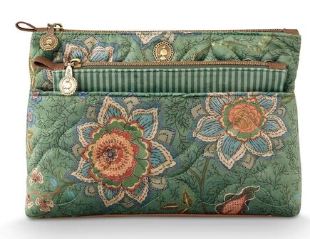 Pip Studio Cosmetic Bags Combi Caryn Green W26-PIP51-274-329 | 34049