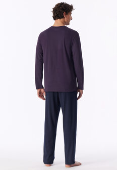 Schiesser Men Pyjama Aubergine 181154-511 | 34106