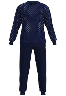 G&ouml;tzburg Heren Pyjama Donkerblauw 452399-4009 - 665 | 33939