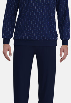 G&ouml;tzburg Heren Pyjama Donkerblauw 452402-4065 - 636 | 33937
