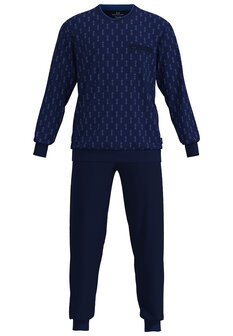 G&ouml;tzburg Heren Pyjama Donkerblauw 452402-4065 - 636 | 33937