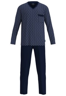 G&ouml;tzburg Heren Pyjama Donkerblauw 452404-4065 - 666 | 33936 