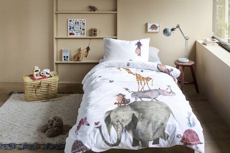 Beddinghouse Kids Flanel Dekbedovertrek Dieren van Fiep | 25049