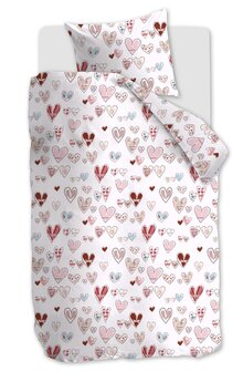 Beddinghouse Kids Flanel Dekbedovertrek Sweethearts Multi | 34148