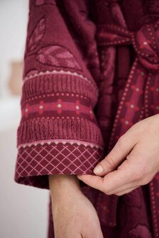 Pip Studio Badjas Jasmin Jacquard Dark Pink | 34151