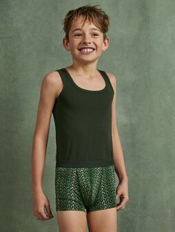 Ten Cate Boys Singlet 3-Pack Jumping Deer Gradient Moss 60870-6275 | 34067