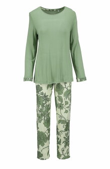 Ch&eacute;rie L&iacute;ne Dames Pyjama Basilikum 6571212-527 | 34224