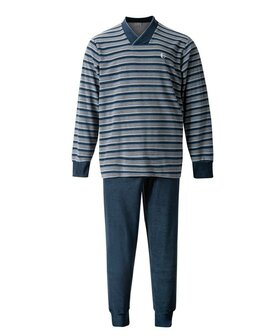 Gentlemen Heren Pyjama Badstof Donkerblauw 114323 | 34263